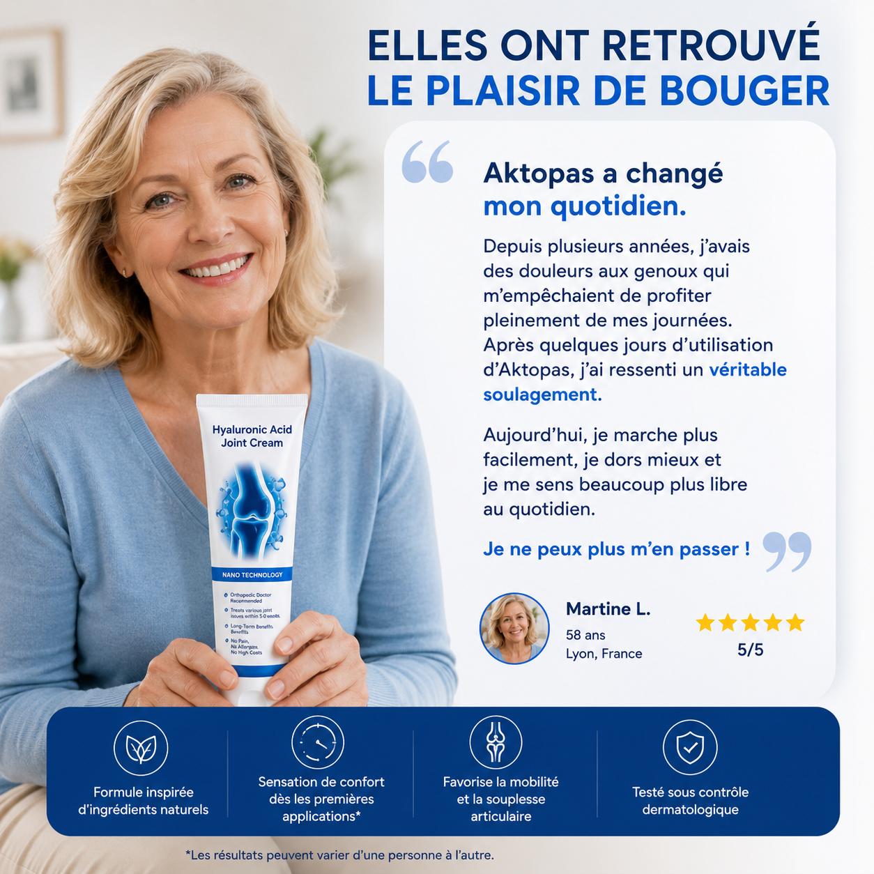 Aktopas™ - Crème confort articulaire