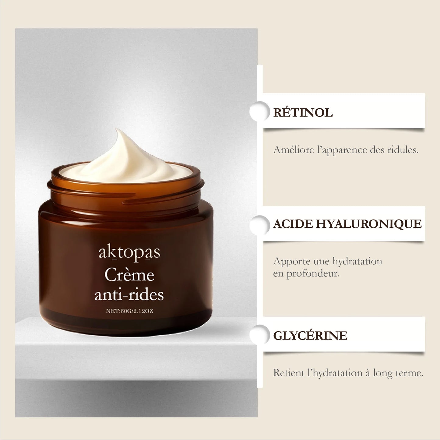 Crème antirides Aktopas™