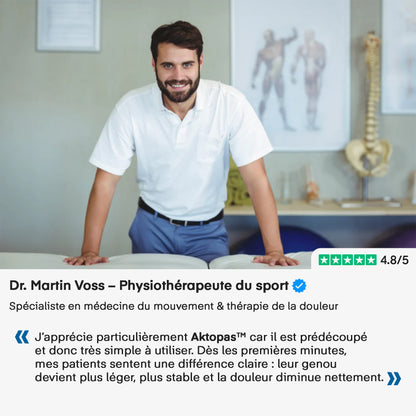 Aktopas™ - Lot de 10 Bandages adhésifs pour genou