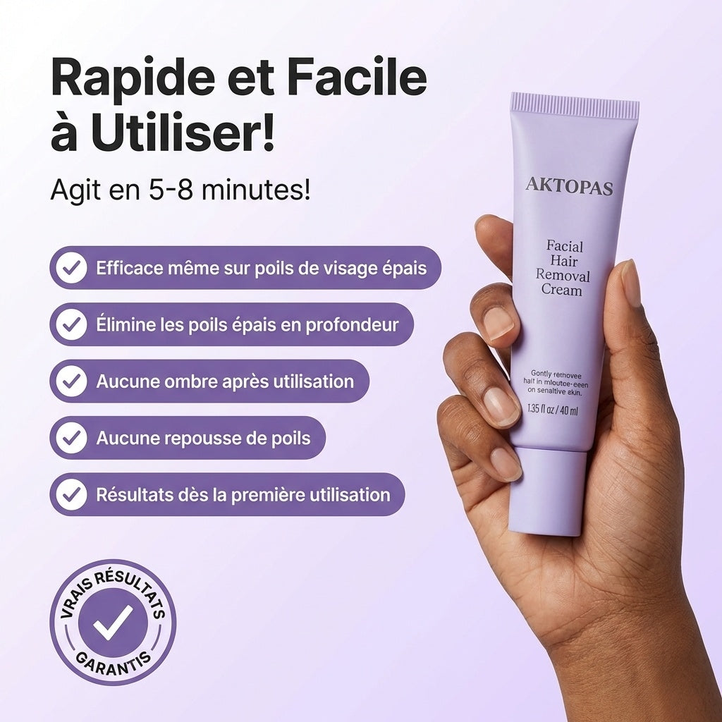 Duo Doux et Lissant Aktopas (Crème + Sérum pour les poils du visage)