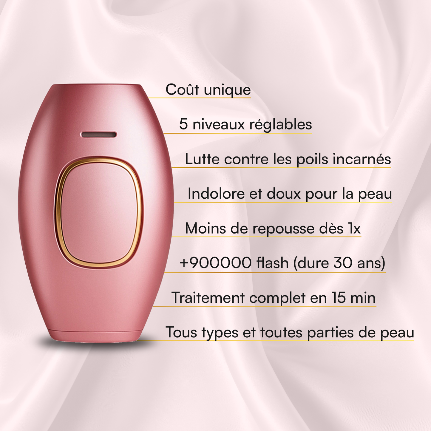 Épilateur IPL Aktopas - L'épilation laser à la maison