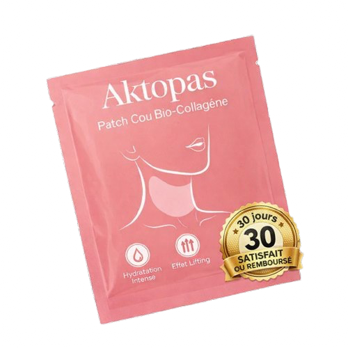 Lot de 5 Masques au bio collagène pour le cou Aktopas™