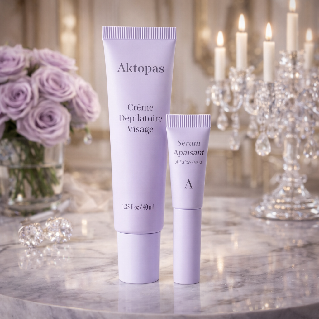 Duo Doux et Lissant Aktopas (Crème + Sérum pour les poils du visage)