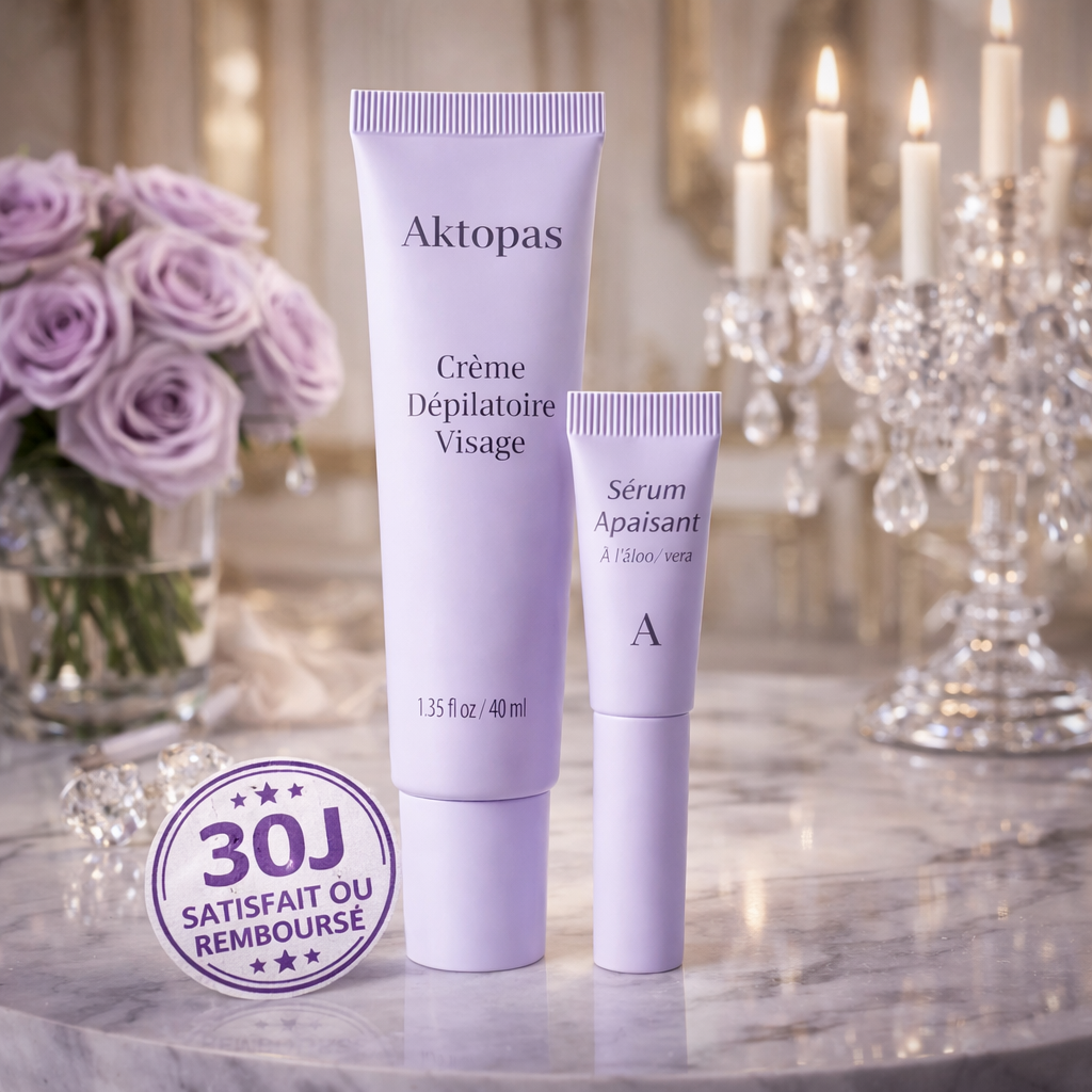 Duo Doux et Lissant Aktopas (Crème + Sérum pour les poils du visage)