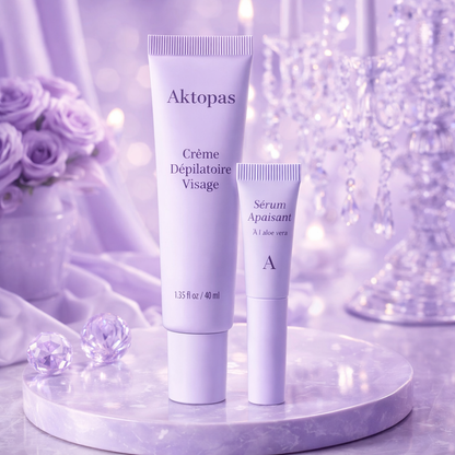 Duo Doux et Lissant Aktopas (Crème + Sérum pour les poils du visage)